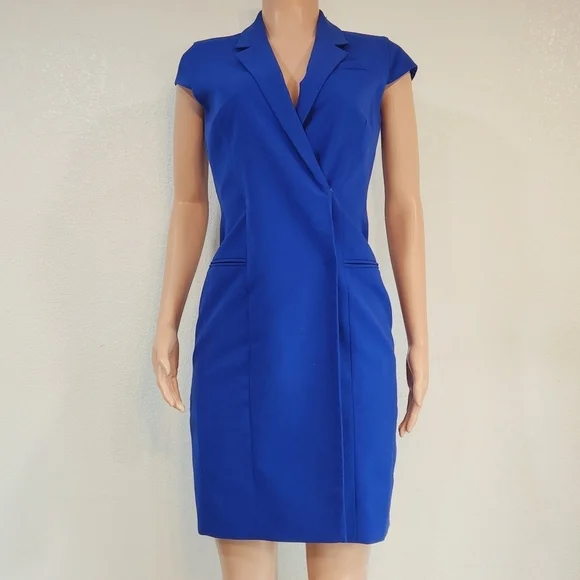 Calvin Klein Dresses Calvin Klein Blue Cap Sleeve Blazer Dress